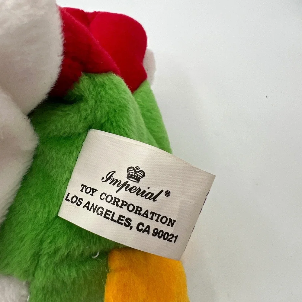 Imperial Toy 1996 Friendly Pebble Pets Rooster Bean Bag Plush